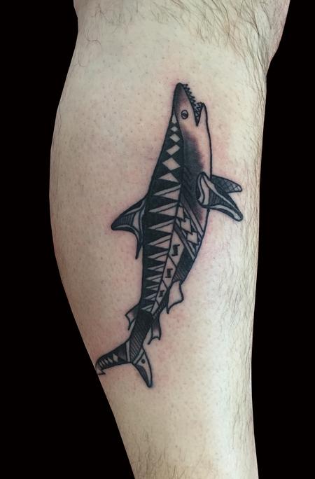 Tattoos - Polynesian Shark - 100984